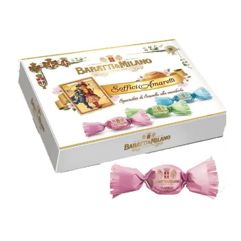 Baratti&Milano Soffici Amaretti alle Mandorle Scatola Regalo da 200 gr Baratti&Milano Soffici Amaretti alle Mandorle Scatola Regalo da 200 gr