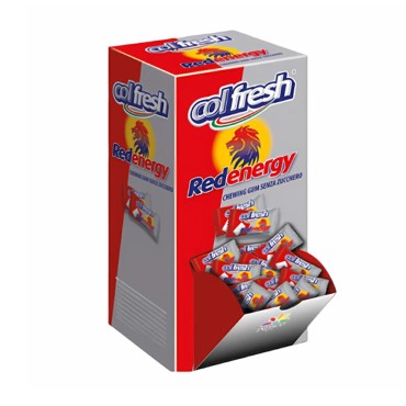 Colfresh Duetto Gum Red Energy S.Zucchero display x 200 pz
