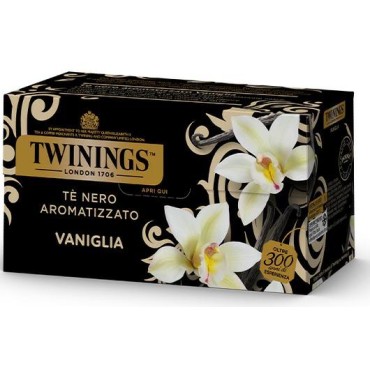 Twinings Te' Nero Aromatizzato Vaniglia Confezione da 25 Filtri