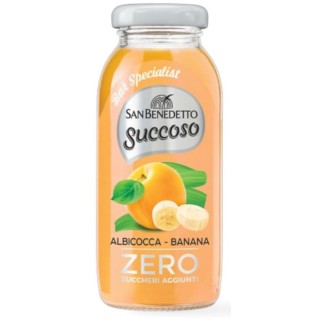 Succoso Zero Albicocca-Banana Vetro 0,2Lx12 San Benedetto