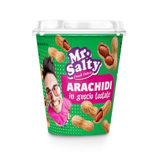 Arachidi in guscio Tostate Bicchiere gr.80 Mr Salty