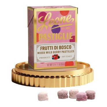 Pastiglie Leone Frutti di Bosco Scatola gr.27x18