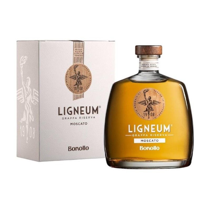 Grappa Of Ligneum Moscato Invecchiata Bonollo 42% cl.70