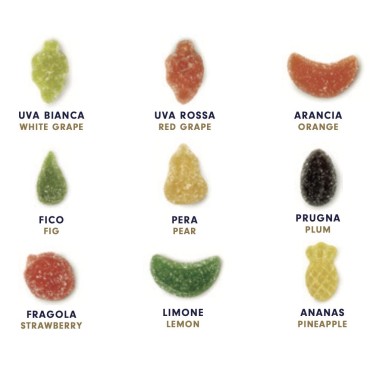 FlorFrutta Gelatine Frutti Giganti Assortiti Sfusi Kg.4 pz.360 Leone