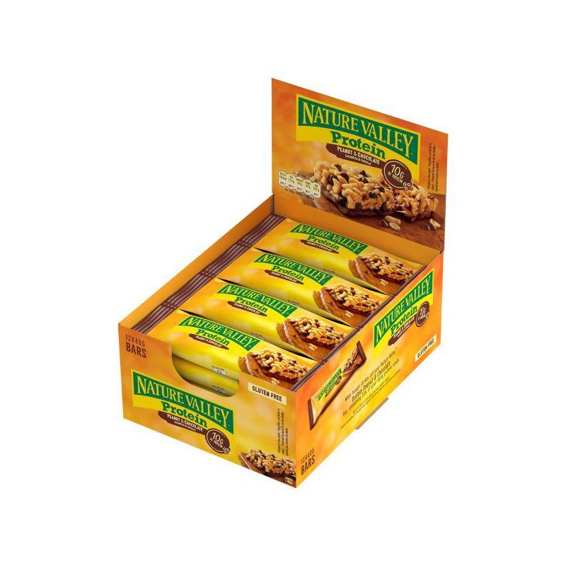 Nature Valley Protein Barrette Arachidi e Cioccolato Senza Glutine 12 x 40gr Nature Valley Protein Barrette Arachidi e Cioccolato Senza Glutine 12 x 40gr