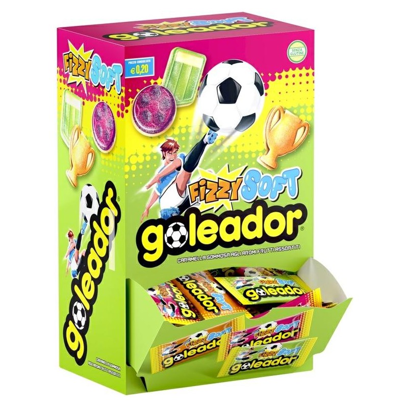 Goleador Frizzy Soft Caramelle Frizzanti Morbide 180 pezzi 