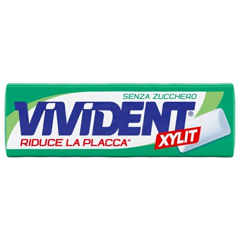 Vivident Xylit Chewing Gum Menta Verde Stick 40 pezzi