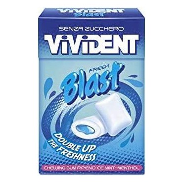 Vivident Blast Ice Mint Caramelle Menta Forte Astuccio 20 pezzi