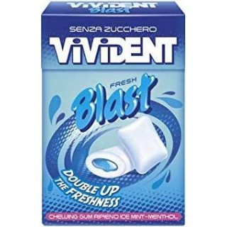 Vivident Blast Ice Mint Caramelle Menta Forte Astuccio 20 pezzi