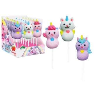 Rossini's Marshmallows Unicorn Gusto Fragola Espositore da 18 pz x 25 gr
