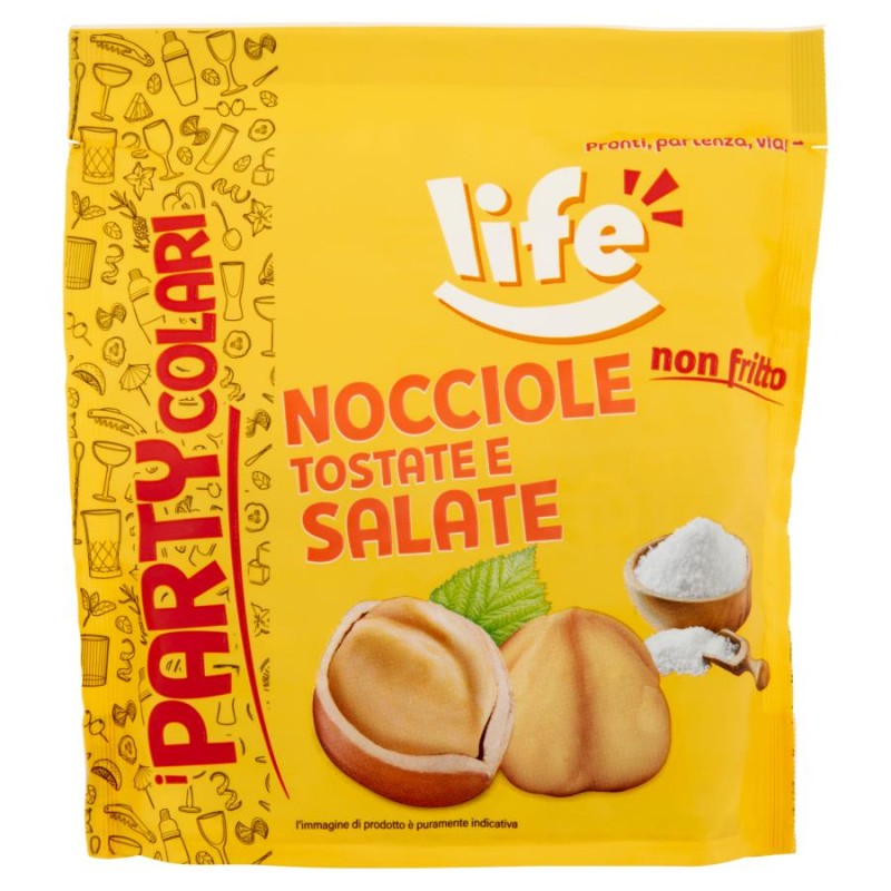 Nocciole Tostate e Salate PARTYcolari Life 100g Nocciole Tostate e Salate PARTYcolari Life 100g