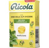 Ricola Melissa e Limoncella 1 Astuccio da 50 grammi Caramelle Balsamiche Senza Zucchero