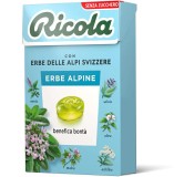 Ricola Erbe Alpine 1 Astuccio da 50 grammi Caramelle Balsamiche Senza Zucchero