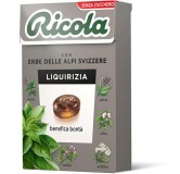 Ricola Liquirizia 1 Astuccio da 50 grammi Caramelle Balsamiche Senza Zucchero