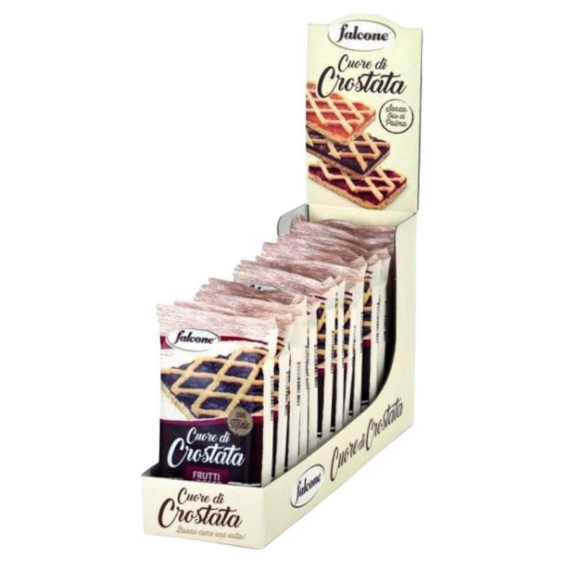 Falcone Cuore di Crostata Integrale ai Frutti di Bosco Espositore da 13 pz da 60 gr Falcone Cuore di Crostata Integrale ai Frutti di Bosco Espositore da 13 pz da 60 gr