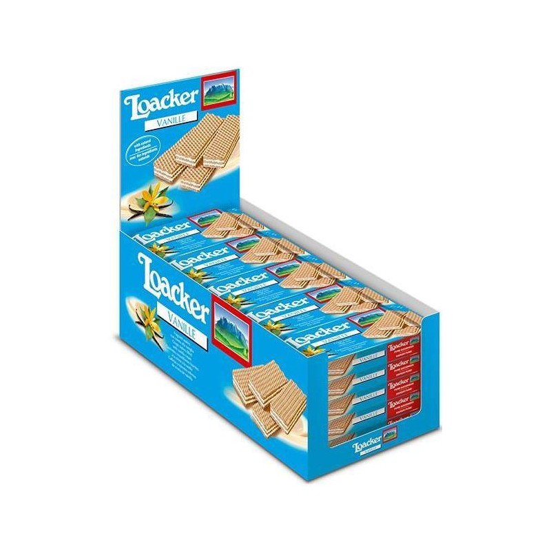 Wafer Vaniglia Loacker Expo gr.45x25 Wafer Vaniglia Loacker Expo gr.45x25