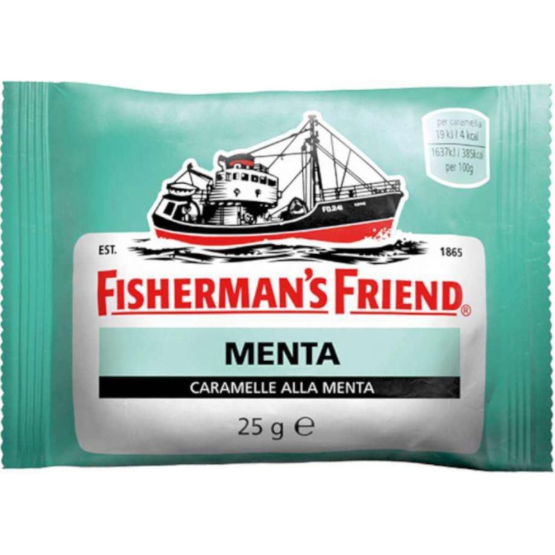 Caramelle FISHERMAN'S Gusto Menta 24 x 25 grammi. Caramelle FISHERMAN'S Gusto Menta 24 x 25 grammi.