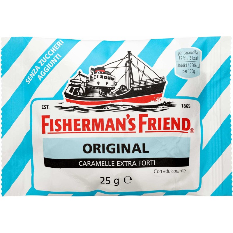 Caramelle FISHERMAN'S Original Senza Zucchero. pz 24 x 25 grammi. Caramelle FISHERMAN'S Original Senza Zucchero. pz 24 x 25 grammi.