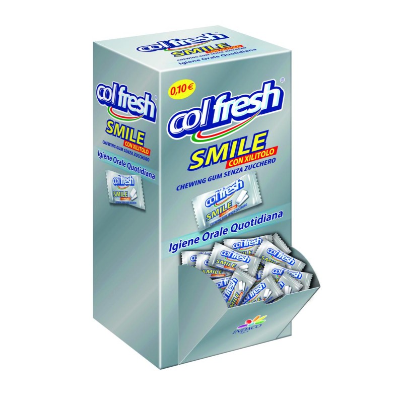 Colfresh Duetto Smile Gomme da masticare Con Xilitolo Senza Zucchero box da 200 pezzi Colfresh Duetto Smile Gomme da masticare Con Xilitolo Senza Zucchero box da 200 pezzi