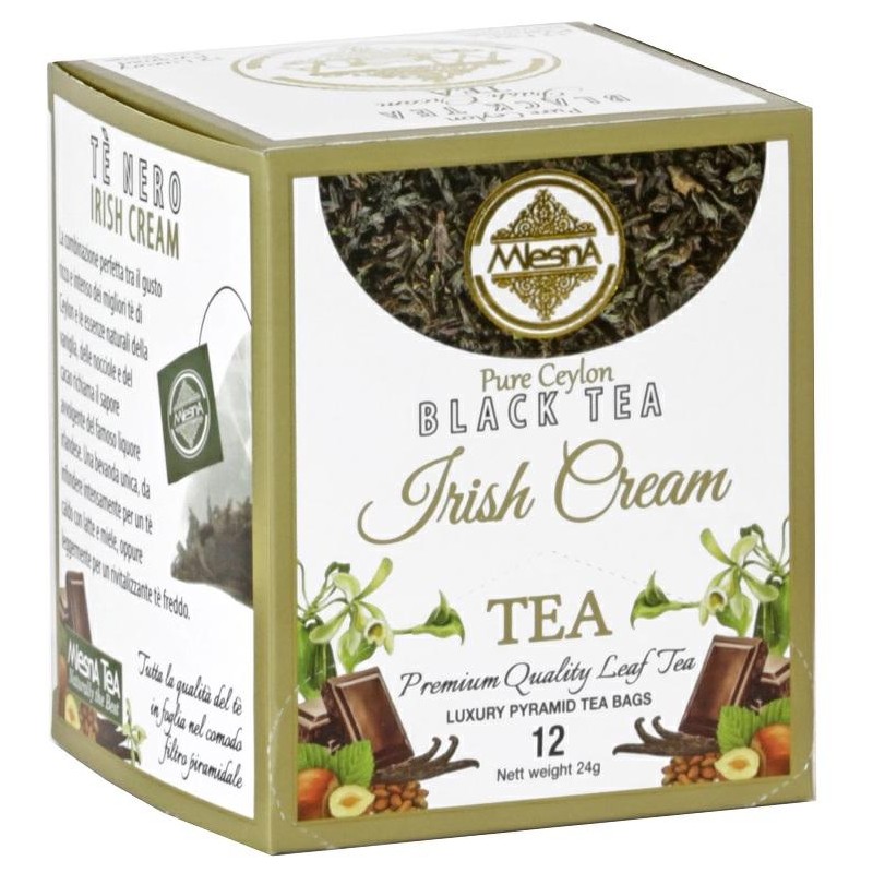 Mlesna Te Nero Irish Cream 12 Filtri Piramidali Salvaroma Mlesna Te Nero Irish Cream 12 Filtri Piramidali Salvaroma