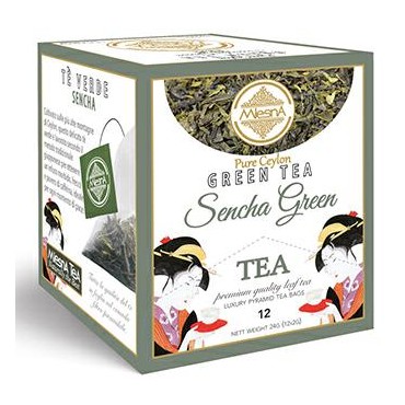 Mlesna Te Verde Pure Sencha 12 Filtri Piramidali Salvaroma