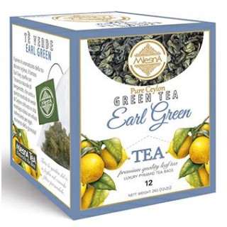Mlesna Te Verde Earl Green 12 Filtri Piramidali Salvaroma