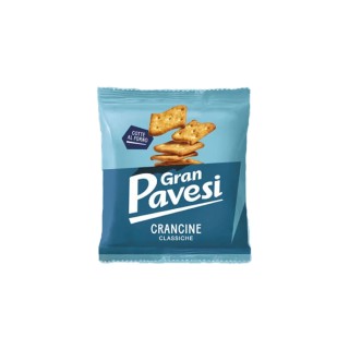 Gran Pavesi Crancine Classiche cotte al forno - Confezione da 35 bustine da 30gr ciascuna, snack croccante e leggero