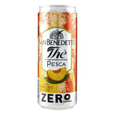 Tea Pesca Zero Lattina 0,33Lx24 San Benedetto