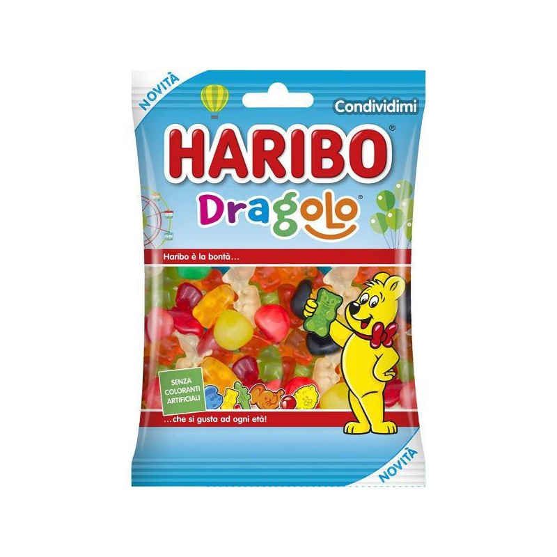 Haribo Caramelle Dragolo Busta da 90 grammi Haribo Caramelle Dragolo Busta da 90 grammi