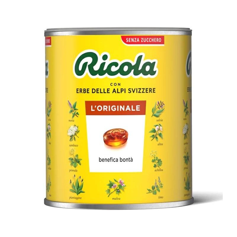 Ricola Caramelle Balsamiche alle Erbe Senza Zucchero ERBE BALSAMICHE 1 Kg Ricola Caramelle Balsamiche alle Erbe Senza Zucchero ERBE BALSAMICHE 1 Kg