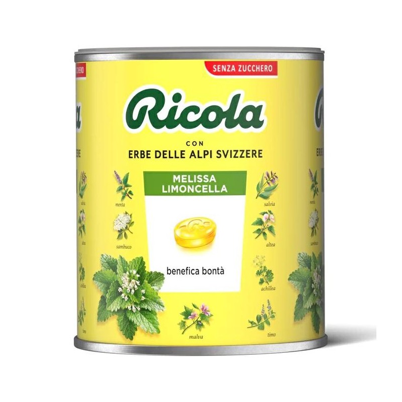 Ricola Caramelle Balsamiche alle Erbe Senza Zucchero MELISSA E LIMONCELLA 1 Kg Ricola Caramelle Balsamiche alle Erbe Senza Zucchero MELISSA E LIMONCELLA 1 Kg