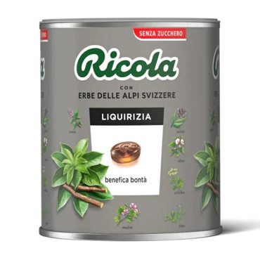 Ricola Caramelle Balsamiche alle Erbe Senza Zucchero GUSTO LIQUIRIZIA 1 Kg