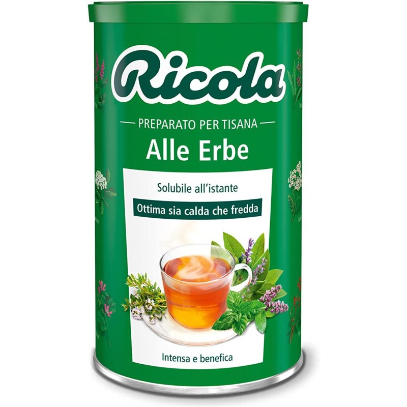 Ricola Alle Erbe Preparato per Tisana Barattolo da 200 grammi Ricola Alle Erbe Preparato per Tisana Barattolo da 200 grammi