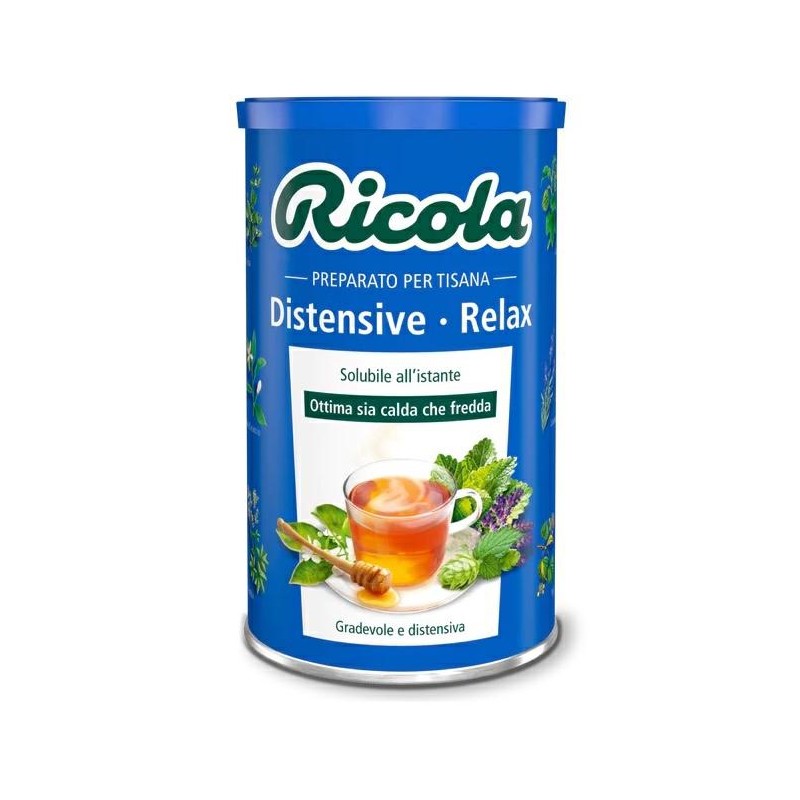 Ricola Distensive - Relax Preparato per Tisana Barattolo da 200 grammi Ricola Distensive - Relax Preparato per Tisana Barattolo da 200 grammi