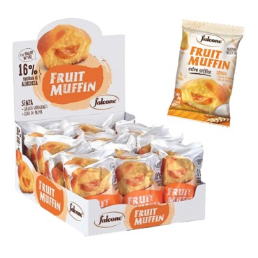 Falcone Fruit Muffin Albicocca Espositore da 21 pz da 50 gr