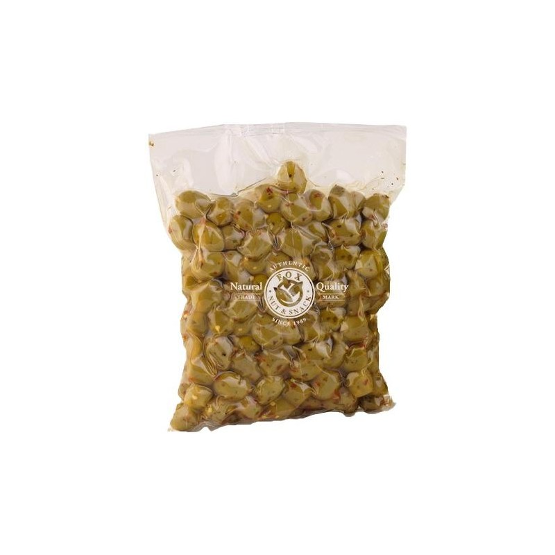 Olive Piccanti Fox: Sapore Intenso in Secchio da 1000g Olive Piccanti Fox: Sapore Intenso in Secchio da 1000g